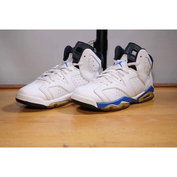 Jo r-dan 6 Retro Sport Blue (2014) Size 7 Youth / 384665 107