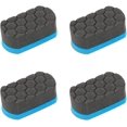 thumbnail image 1 of 4 Pieces Easy Grip Soft Hex Logic Applicator Pad Tire Dressing Applicator Tire Shine Applicator Car Detailing Foam Sponge Tool Dressing Pad Tire Clean, 1 of 5