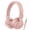 Pink, variant on Pedoxline Kids Headphones for Boys Girls, Wired over Ear Headphones for School with Microphone, Lightweight Foldable Stereo Wired Toddler Earphones 3.5mm Jack for School /PC/Mac/Tablet (Pink)