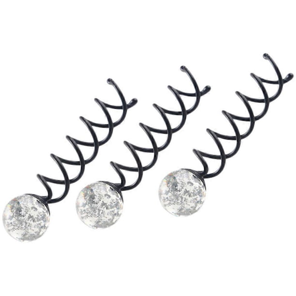 3Pcs Spiral Hair Pin Spiral Hair Clip Bun Pin Clip Hair Styling Tools for Women Girls