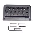 thumbnail image 3 of Juego de Pieza Trasera de Puente de Hierro Yuyangstore para Guitarra Eléctrica 76.5x44.5mm Negro, 3 of 7
