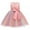 Pink, variant on LUOGENLI Dress Kids Girls Floral Princess Bridesmaid Gown Birthday Party Wedding Dress Maxi Dress with Shorts for Girls 4-5 Years