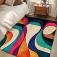 thumbnail image 4 of 3'x5' Area Rugs, Colorful Geometric Indoor Outdoor Area Rug for Living Room Bedroom, Contemporary Minimalist Abstract Washable Bathroom Rugs Kitchen Floor Carpet Mats Home Decor Aesthetic, 4 of 8