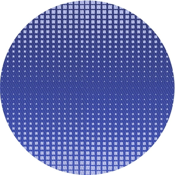 Ahgly Company Indoor Square Patterned Sky Blue Dress Blue Area Rugs, 3' Square