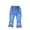 C-Blue1571, variant on DHFJKG Girls Jeans Denim Flare Pants Slim Fit Elastic Waist Bow Appliques Pants With Pockets For Kids 3-8 Years Old Comfort Trousers