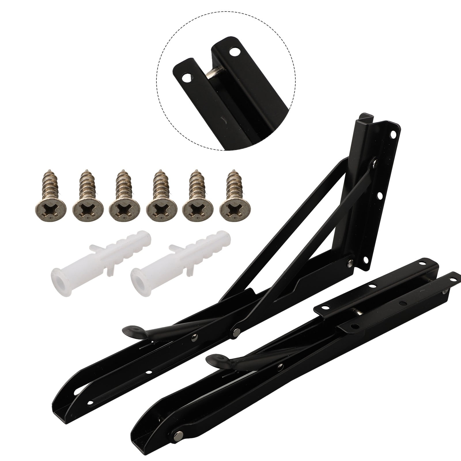 2PCS black Folding-Bracket Accessories for Motorhome Caravan most models