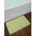 thumbnail image 2 of Pizza Bath Mat, Cartoon Design of Italian Cuisine Dishes in Rhythmic Composition Print, Plush Bathroom Decor Mat with Non Slip Backing, 29.5" X 17.5", Mint Green and Multicolor, by Ambesonne, 2 of 2