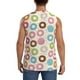 thumbnail image 4 of Balery Colorful Donuts Camisetas sin mangas para hombre, absorbe la humedad y protege contra el mal olor.-XX-Large, 4 of 7