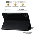 thumbnail image 3 of Decase Wallet Case for Samsung Galaxy Tab S10 FE Plus 2025 13.1 Inch, Shockproof with PU Leather Patterned Multi-Angle Stand and Card Slots & Flip Stand Cover, Black, 3 of 7