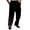Black, variant on KAOOCXU Simple Trousers For Men Solid Color Casual Suit Pants Button Down Sweatpants With Pockets Suitable For Various Occasions