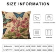 thumbnail image 5 of COMIO   Abstract Cartoon Flower Pillow Cases,Decorative Cushion Cover (Flowers, birds and butterflies), 5 of 5