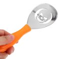thumbnail image 3 of Miangastore Kit de Sculpture de Citrouille Professionnel Orange 5 Pcs Poignée Ergonomique Acier Inoxydable, 3 of 8