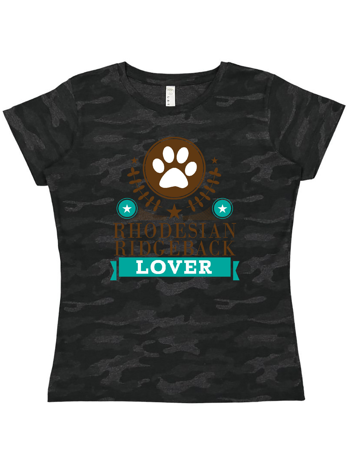 Inktastic Rhodesian Ridgeback Lover Women's T-Shirt, Size: 2XL, Black