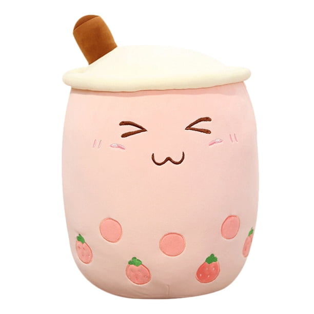 Almohada de simulación con forma de taza de té con leche, adorable muñeca de taza de té con leche, juguete de almohada
