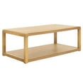 thumbnail image 4 of Safavieh Omara Glam 1 Shelf Ash Veneer Coffee Table, Natural, 4 of 10