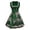 wei163-Dark Green-Womens Dress, variant on Oktoberfest Bavarian Dress Women's Dirndl Dress German Plaid Maid Halloween Party Outfits