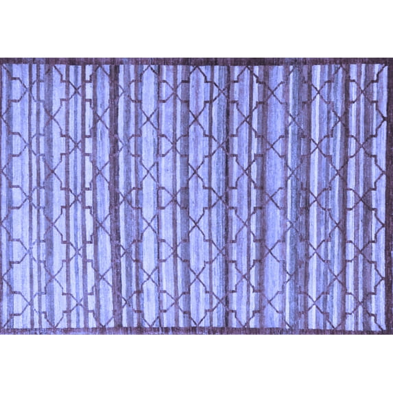 Ahgly Company Indoor Rectangle Persian Blue Traditional Area Rugs, 8' x 10'