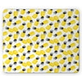 thumbnail image 1 of Pineapple Mouse Pad, Star Patterned Arrangement of Exotic Fruits with Greyscale Leaves, Rectangle Non-Slip Rubber Mousepad, Black Grey and Yellow, by Ambesonne, 1 of 2