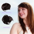 thumbnail image 2 of Shisuyan Frange de Cheveux Postiche Faux Cheveux Raides Frange Cheveux Pièce de Rechange Invisible, 2 of 9