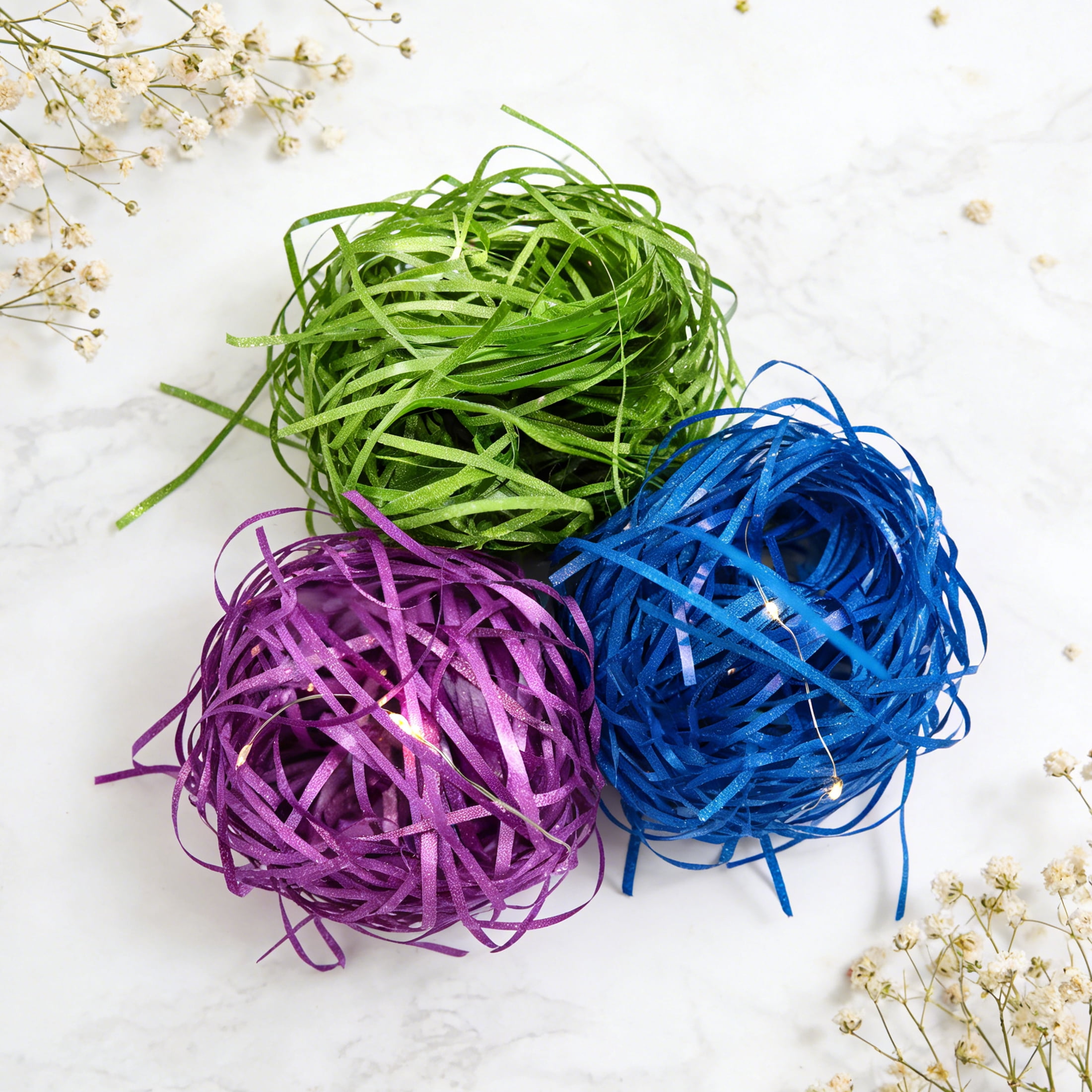 MISSMILE 21.16oz Basket Filler,Wave Texture Plastic Shredded Paper for Gift Baskets,Stuffing for Crafts Box Filler for Gift Wrapping,Basket Filling,Wedding Decorations