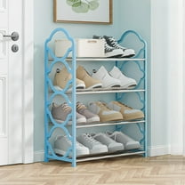 Rack YZEGDCH Shoe Racks Long Shoe Shelf Storage Narrow Stackable Kids Toddler Adult Shoe Storage Organizer Shelf for Closet Floor Entryway Bedroom, Space Saver Shoe Rack Organization Shelves
