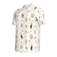 thumbnail image 2 of Xecao Beer for Mens' Casual Short Sleeve Button-Down Polo Shirts for a Classic Golf Look, 2 of 9