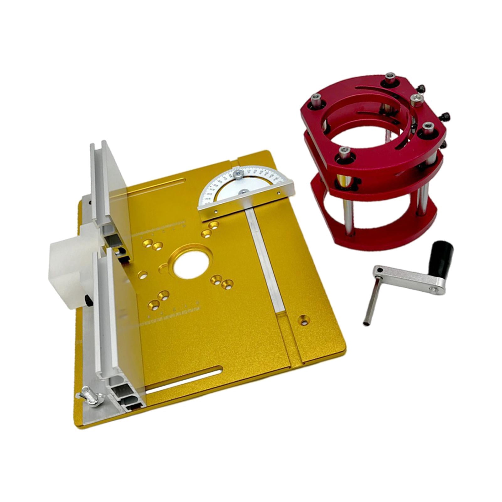 figatia Precision Router Lift Table Router Lift Base ,Accessories, Router Lift ,Set with Router Table Insert Plate for Carpentry Tool