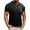 Black, variant on DPTALR George Men's Henley Shirt Lightweight Short Sleeve Hoodies Casual Stylish Button GrayBig and Tall Men S