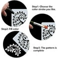 thumbnail image 4 of 7 x 7" Tree Heart Drawing Stencil Tree Branches Hollow Out Stencils Reusable Natural Plants Drawing Template Square Sign Home Decoration for Crafts Canvas Wall Floor Decor DIY Art, 4 of 9