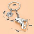thumbnail image 2 of 5 Pack Ice Skates Snowflake Keychain Gift 3D Skating Skate Shoe Key Ring Compatible With Winter Gift, 2 of 5