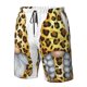 thumbnail image 4 of Fotbe Leopard Gnomes Trajes de Baño Estampados para Hombre, Shorts de Verano de Secado Rápido, Ropa de Playa, Bañadores-3X-Large, 4 of 6