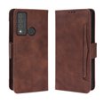 thumbnail image 1 of Case for TCL 20 XE Cover Adjustable Detachable Card Holder Magnetic closure Leather Wallet Case - Brown, 1 of 5