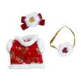 thumbnail image 1 of Ropa de muñeca de felpa para muñeca de 15cm-17cm, traje de Festival de Primavera, accesorios para fotos, disfraz, traje de muñeca de dibujos animados, 1 of 8