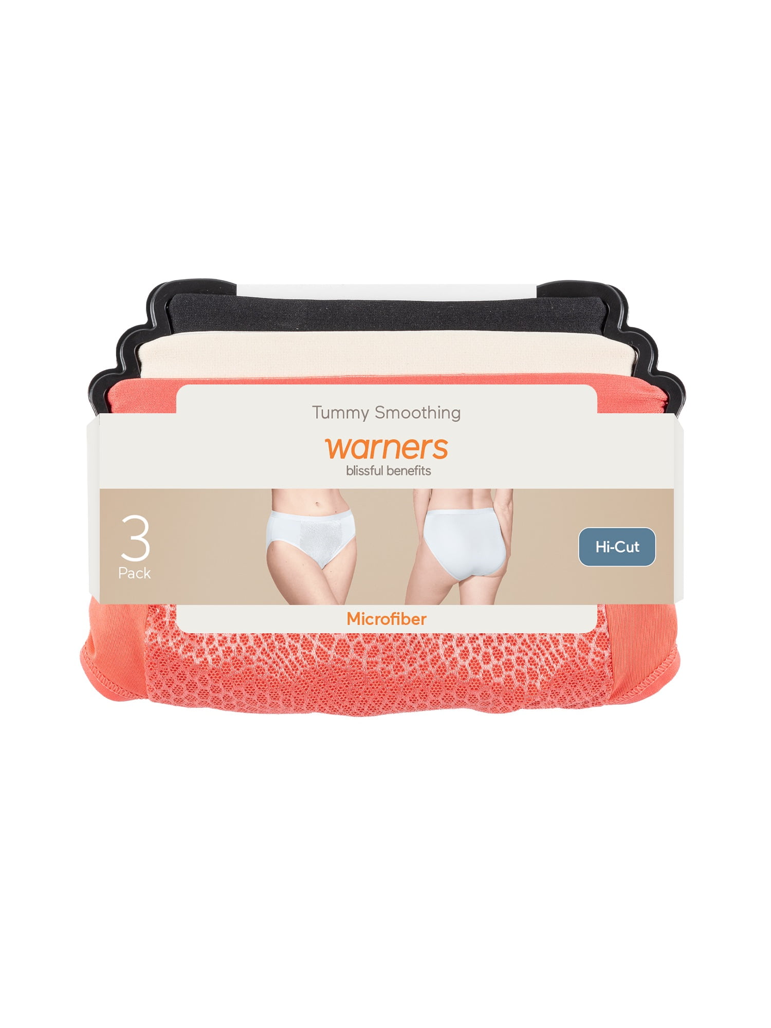 Warners® Blissful Benefits Women's Tummy Smoothing 3-Pack Hi-Cut
