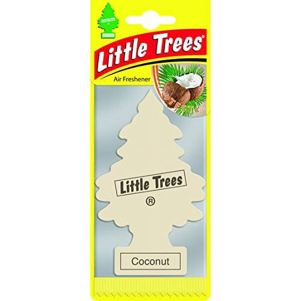 Little Trees Hanging Car and Home Air Freshener, Coconut Scent (Pack of 24)
