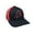 Black With Red Mesh, variant on Maine Lobster State Pride Trucker Mesh Hat- Black Heather, Black Mesh