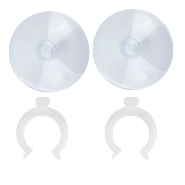 Loewten Fish Tank Airline Tubing Suction Cup, Reusable Aquarium Airline Suction Cup With Clips For Fish Tank For Aquarium