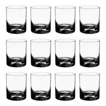 Manhattan Rocks Whiskey Glass 1.75 oz. Set of 12, Bulk Pack - Perfect for Scotch, Bourbon, Whiskey, Cocktail - Black