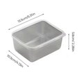 thumbnail image 2 of Stainless Steel Square Plate with Lid, Multipurpose Food Storage Box, 2 of 5