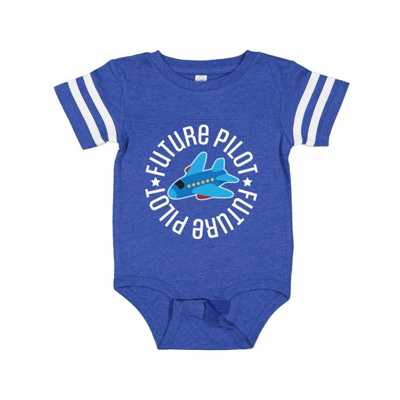 Inktastic Future Pilot Boys Airplane Flying Boys Baby Bodysuit