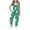 Green 2, variant on Girls Summer Jumpsuits Spaghetti Strap Sleeveless Loose Romper Short Pants With Pockets Blue 7-8 Years