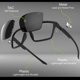 thumbnail image 3 of Gafas de sol polarizadas INFI para pesca para hombre con protección UV400, 3 of 6