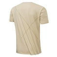 thumbnail image 3 of Sngxgn Mens Shirts,Men's Middle Sleeve Shirts Spring Summer Casual Round Neck Solid Color T Shirt(Beige,L), 3 of 3