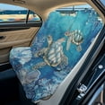 thumbnail image 2 of Xoenoiee Turtle Water Plants Print Rear Bench Towel Seat Covers, Nonslip Back Seat Cover Washable Bench Seat Covers, Wear-resistant Car Seat Covers Protector for Dogs, 2 of 7