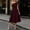 Wine, variant on NTACZA Elegant Dresses for Women Formal Midi Sleeveless Wedding Guest Dresses Asymmetrical Neckline A-Line One Shoulder Ruched Waist Dressy Beige L