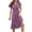 Purple dresses for women 2023, variant on Wycnly Formal Dresses for Women Empire Waist Beach Lightweight Chiffon Jacquard Sun Dress V-Neck Short Sleeve Solid Summer Midi Dresses Black M Clothes