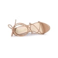 thumbnail image 4 of BLISSFUL STEP Sandales à Talons Aiguilles à Lacets à Brides pour Femme Nude 9, 4 of 7