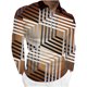 thumbnail image 1 of Blusa de manga larga con estampado digital de múltiples elementos coloridos y media cremallera para hombre Pompotops oipoqjl47093, 1 of 5