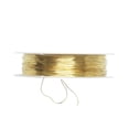 thumbnail image 3 of 2X Ribbon Roll 22 M Metal Wire for Jewelry Making Project 0.3 mm- Golden, 3 of 6