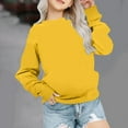 thumbnail image 2 of Zshosam Crew Neck Sweatshirt Kids Boys Girls Crewneck Sweatshirts Toddler Baby Sweatshirt Soft Long Sleeve Active Pullover Tshirts,Yellow 9-11 Years, 2 of 5